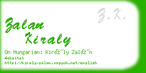 zalan kiraly business card